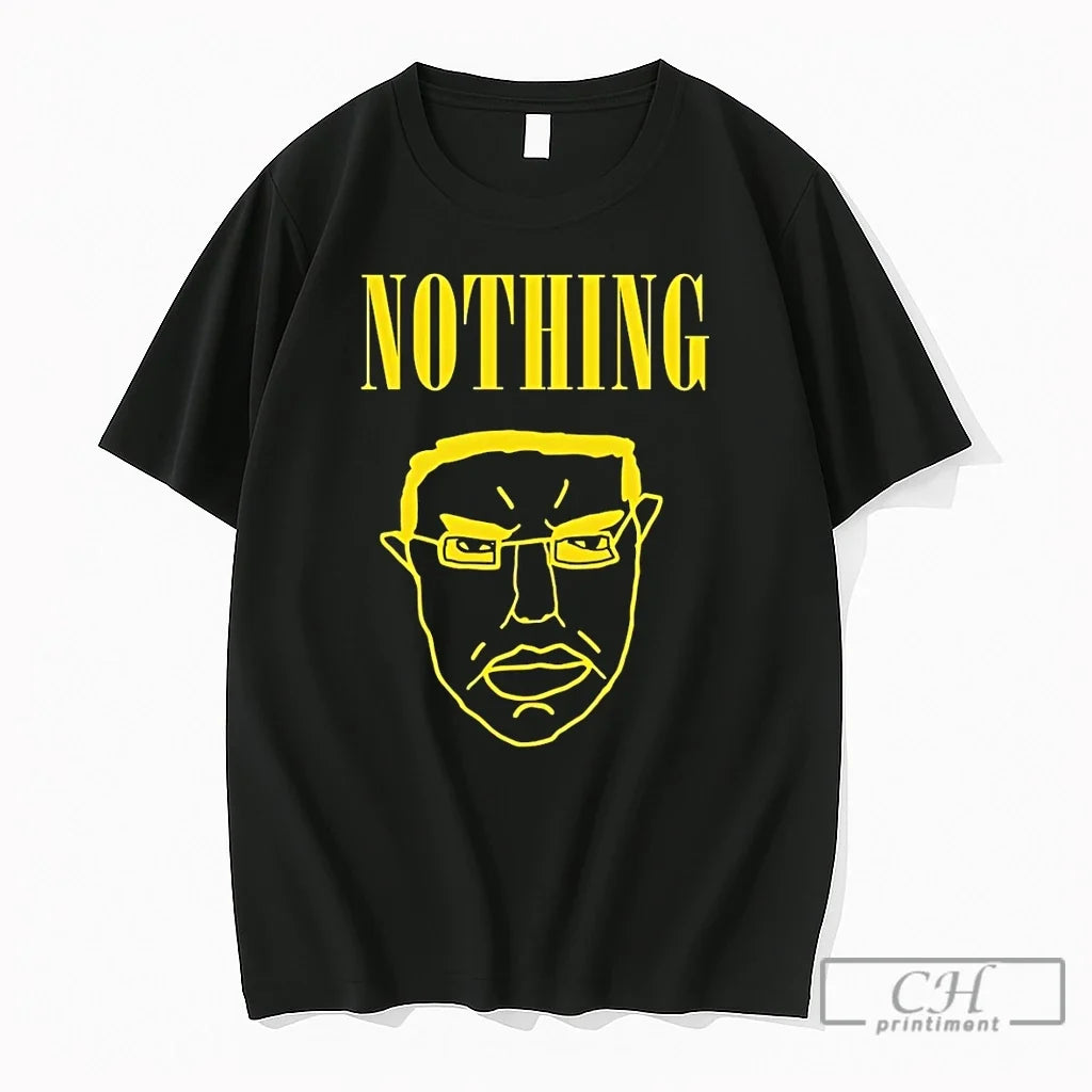 Premium Nothing Ever Happens Meme Wojak Parody Unisex T-shirt, Sweatshirt, Hoodie, Long Sleeve Tee - T-Shirt, Sweatshirt, Hoodie