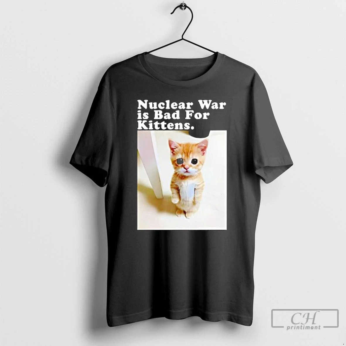 Nuclear War Is Bad Kittens Cat Photo T-Shirts, Hoodie, Sweatshirt - T-Shirt, Sweatshirt, Hoodie