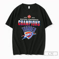 Premium Okc Thunder 2026 Nba Western Conference Champions Logo Tee Unisex T-shirt, Sweatshirt, Hoodie, Long Sleeve Tee - T-Shirt, Sweatshirt, Hoodie