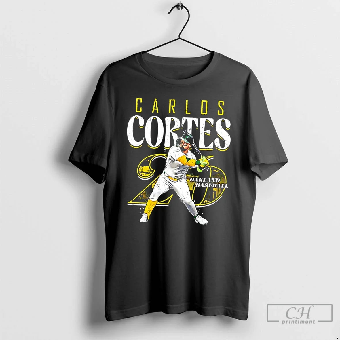 Premium Oakland Baseball Carlos Cortes Number 26 Tee Unisex T-shirt, Sweatshirt, Hoodie, Long Sleeve Tee - T-Shirt, Sweatshirt, Hoodie