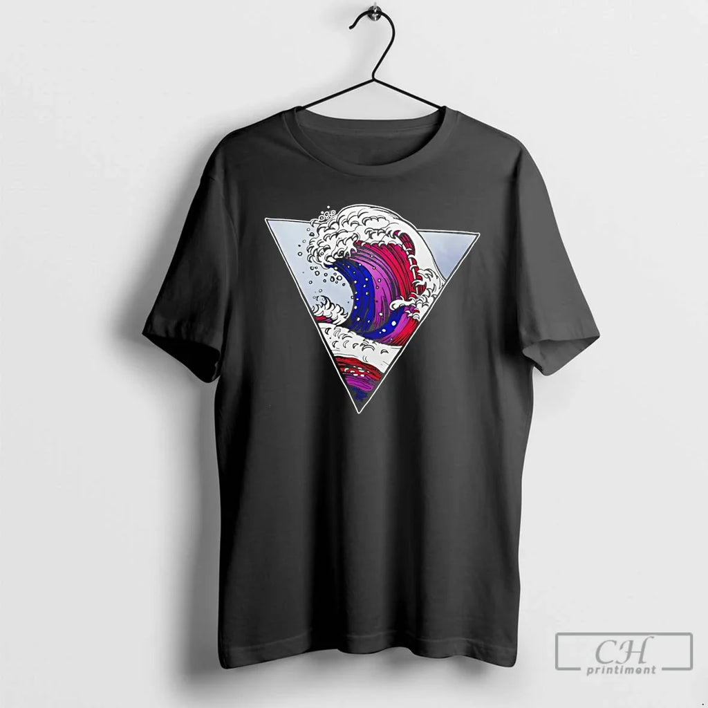 Premium Ocean Lover Wave Bisexual Pride Lgbt Pride Month Festival 2026 Unisex T-shirt, Sweatshirt, Hoodie, Long Sleeve Tee - T-Shirt, Sweatshirt, Hoodie