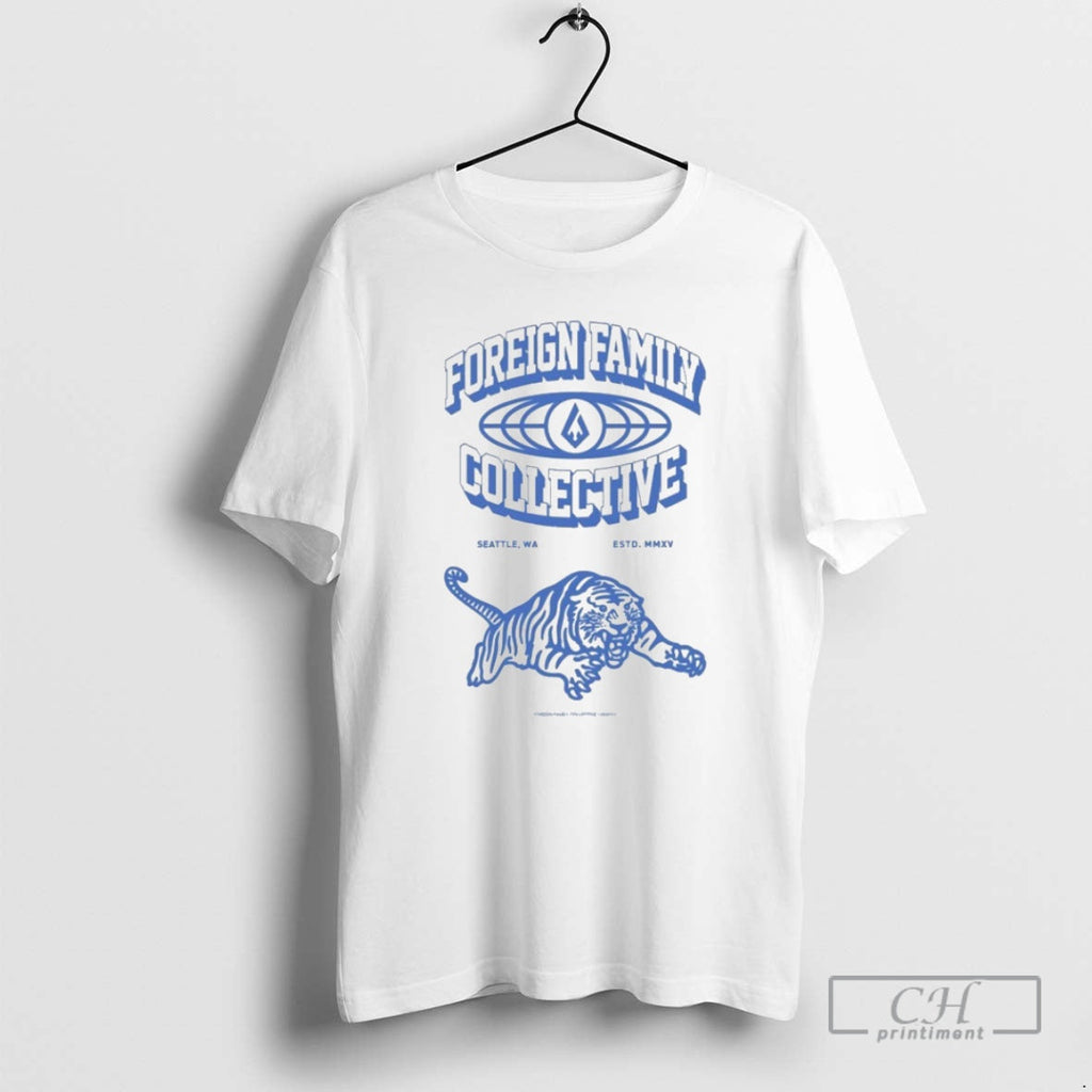 Odesza Foreign Family Collective Seattle Wa Tiger Varsity Shirt T-Shirts, Hoodie, Sweatshirt - T-Shirt, Sweatshirt, Hoodie