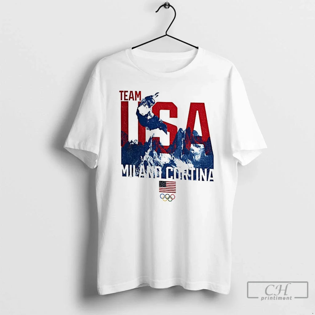 Olympic Team Usa Milano Cortina 2026 American Flag T-Shirts, Hoodie, Sweatshirt - T-Shirt, Sweatshirt, Hoodie