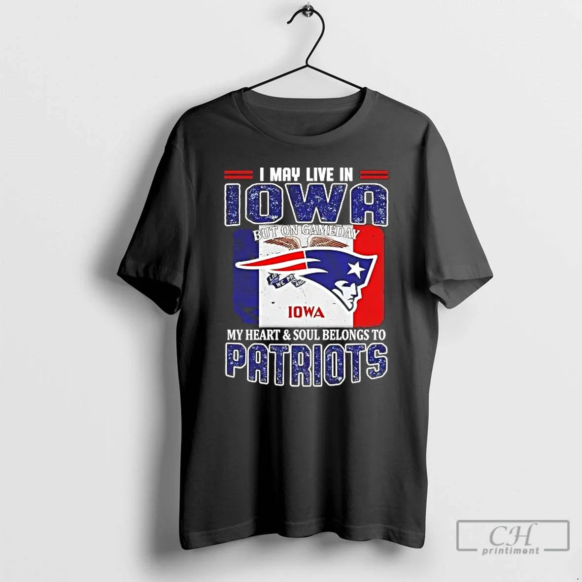 Gameday My Heart Soul Belongs Patriots I May Live Iowa T-Shirts, Hoodie, Sweatshirt - T-Shirt, Sweatshirt, Hoodie