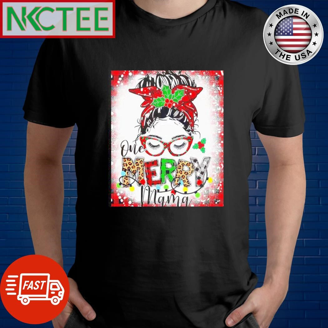 Premium One Merry Mama woman Christmas shirt Unisex T-shirt, Sweatshirt, Hoodie, Long Sleeve Tee - T-Shirt, Sweatshirt, Hoodie