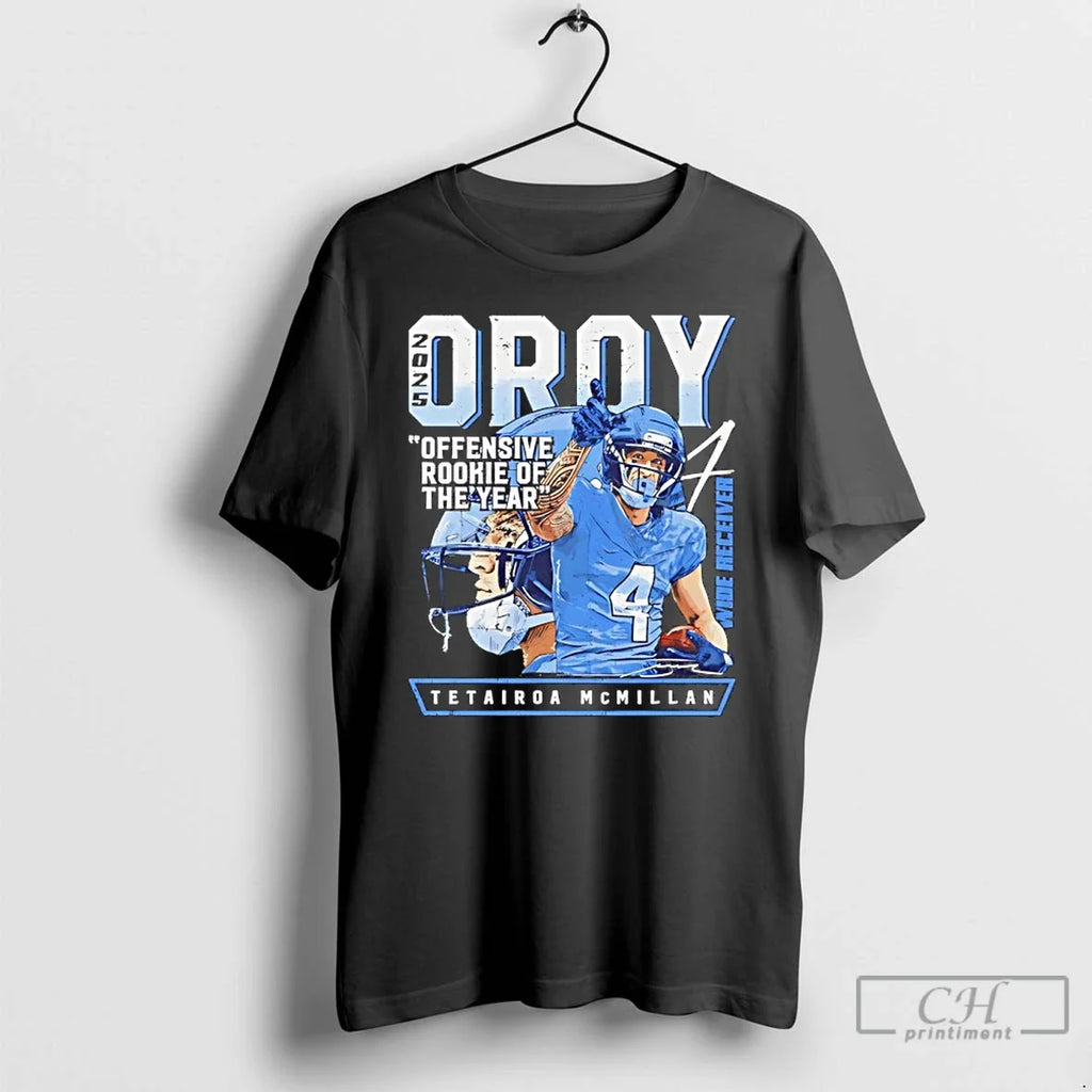 Panthers Tetairoa Mcmillan Offensive Rookie Years 2025 Oroy T-Shirts, Hoodie, Sweatshirt - T-Shirt, Sweatshirt, Hoodie