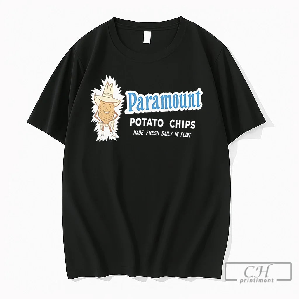 Premium Paramount Potato Chips Made Fresh Daily In Flint Tee Unisex T-shirt, Sweatshirt, Hoodie, Long Sleeve Tee - T-Shirt, Sweatshirt, Hoodie