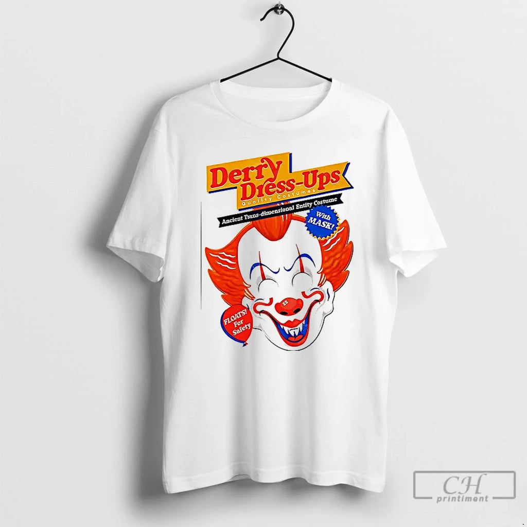 Premium Pennywise Derry Dress Ups Floats For Safety T Shirts Unisex T-shirt, Sweatshirt, Hoodie, Long Sleeve Tee - T-Shirt, Sweatshirt, Hoodie