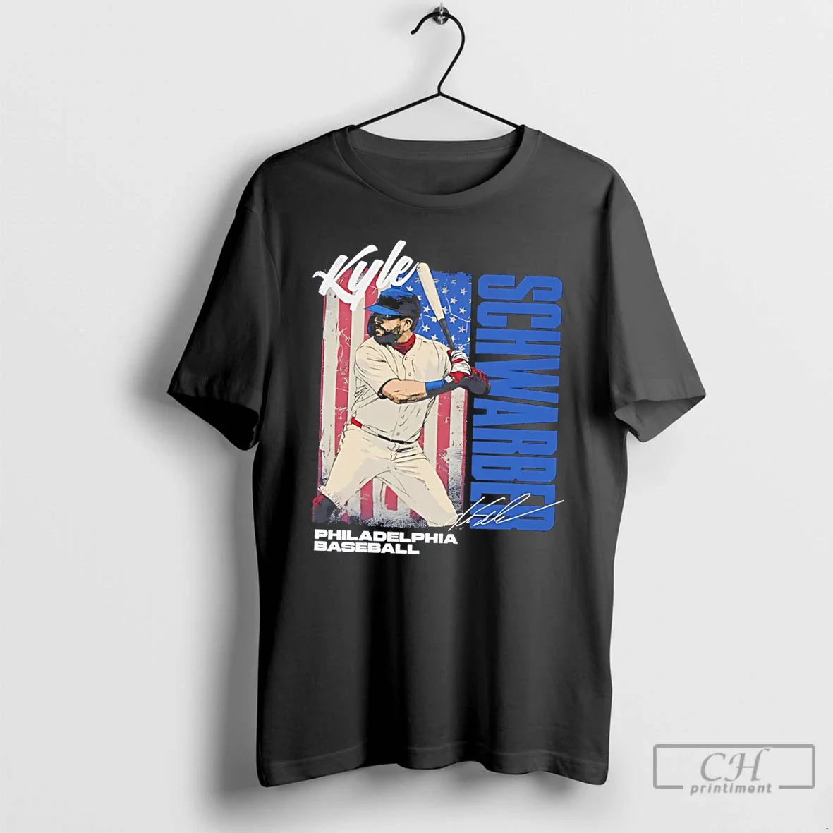 Premium Philadelphia Baseball Kyle Schwarber Signature Tee Unisex T-shirt, Sweatshirt, Hoodie, Long Sleeve Tee - T-Shirt, Sweatshirt, Hoodie