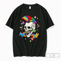 Premium Pride Or Die Skull Rainbow Tee Unisex T-shirt, Sweatshirt, Hoodie, Long Sleeve Tee - T-Shirt, Sweatshirt, Hoodie