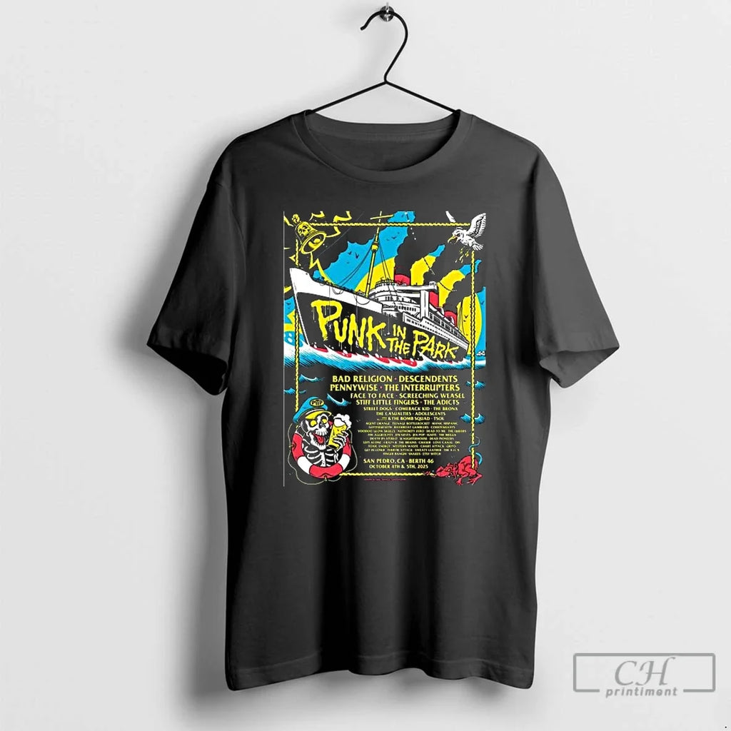 Premium Punk In The Park Berth 46 San Pedro Ca October 4 5 2025 Tour Unisex T-shirt, Sweatshirt, Hoodie, Long Sleeve Tee - T-Shirt, Sweatshirt, Hoodie