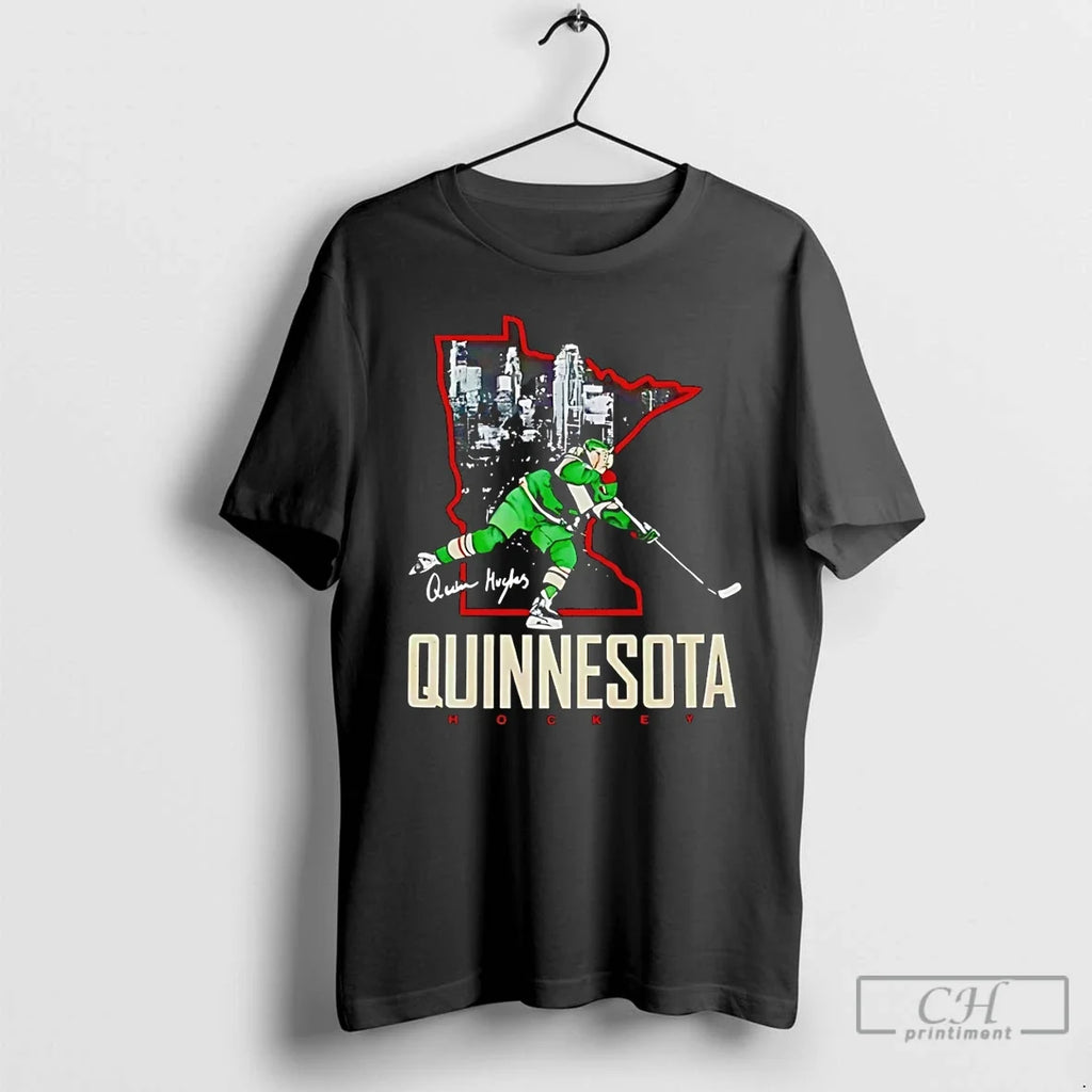 Quinn Hughes Minnesota Quinnesota State Hockey T-Shirts, Hoodie, Sweatshirt - T-Shirt, Sweatshirt, Hoodie