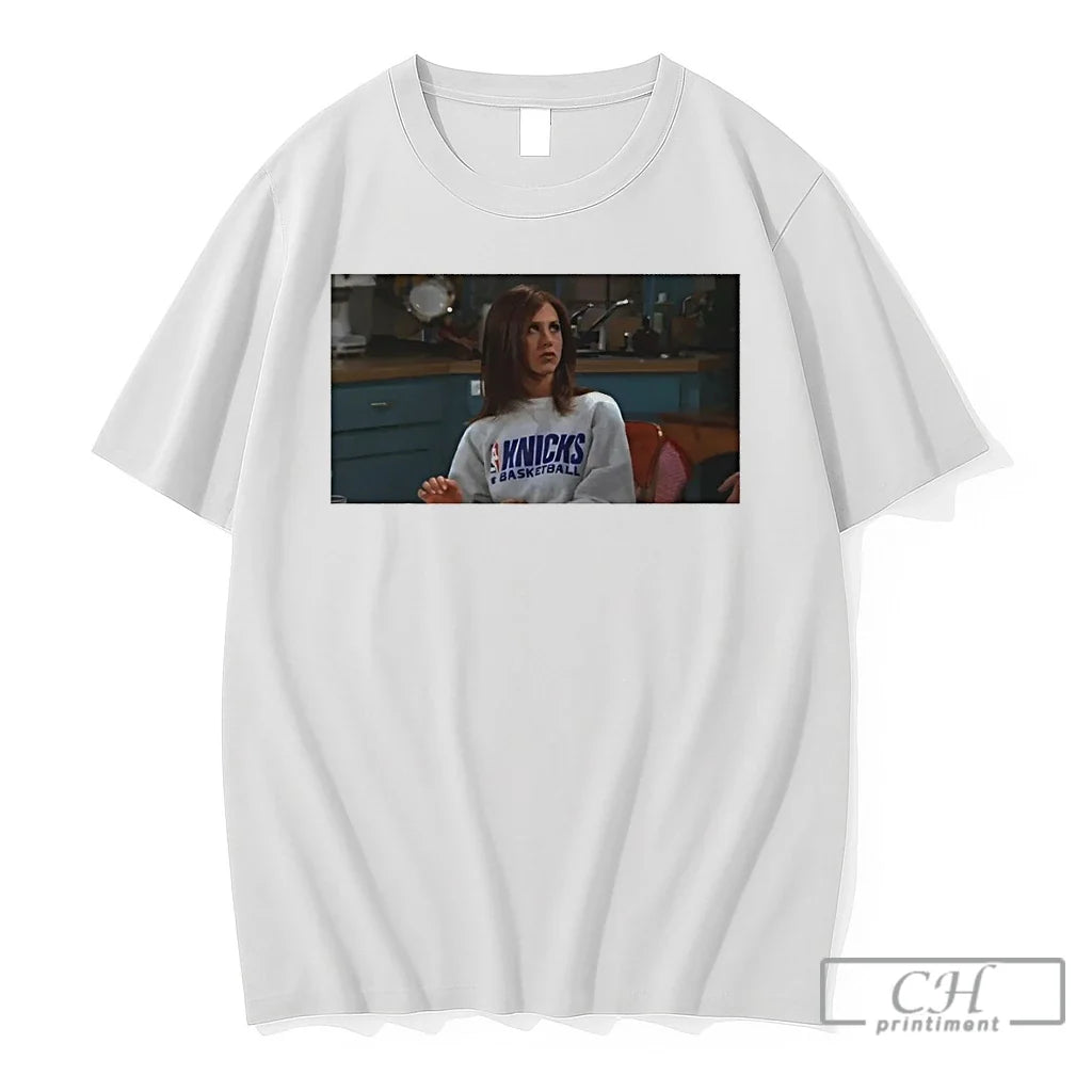 Premium Rachel Green Wearing Knicks Basketball Nba Logo 2026 Photo Vintage Unisex T-shirt, Sweatshirt, Hoodie, Long Sleeve Tee - T-Shirt, Sweatshirt, Hoodie