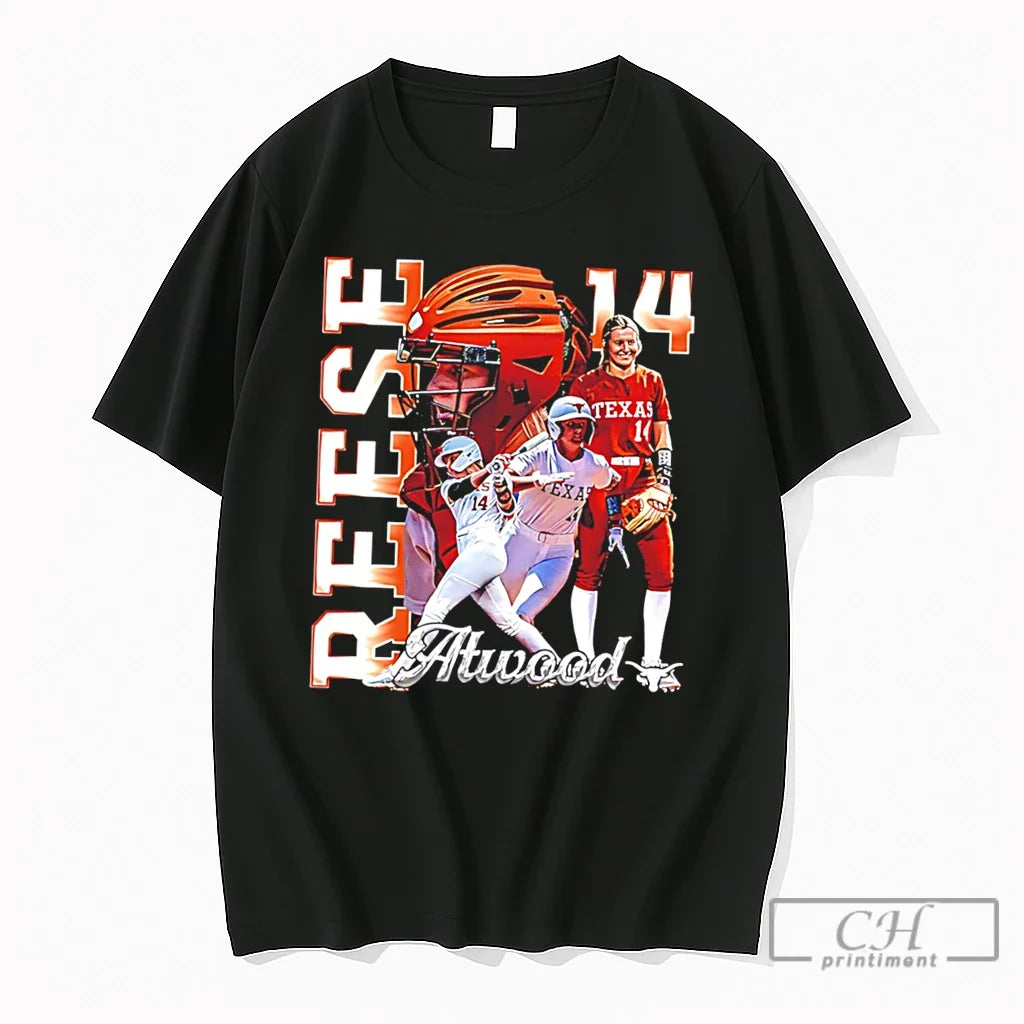 Premium Reese Atwood Texas Longhorns Softball Ncaa Player Collage Tee Unisex T-shirt, Sweatshirt, Hoodie, Long Sleeve Tee - T-Shirt, Sweatshirt, Hoodie