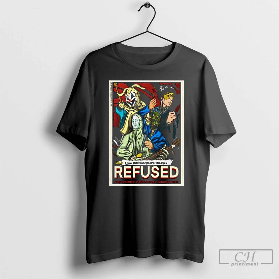 Premium Refused November 3 2025 Teatro Coliseo In Santiago Chile Long Sleve T Shirts Unisex T-shirt, Sweatshirt, Hoodie, Long Sleeve Tee - T-Shirt, Sweatshirt, Hoodie