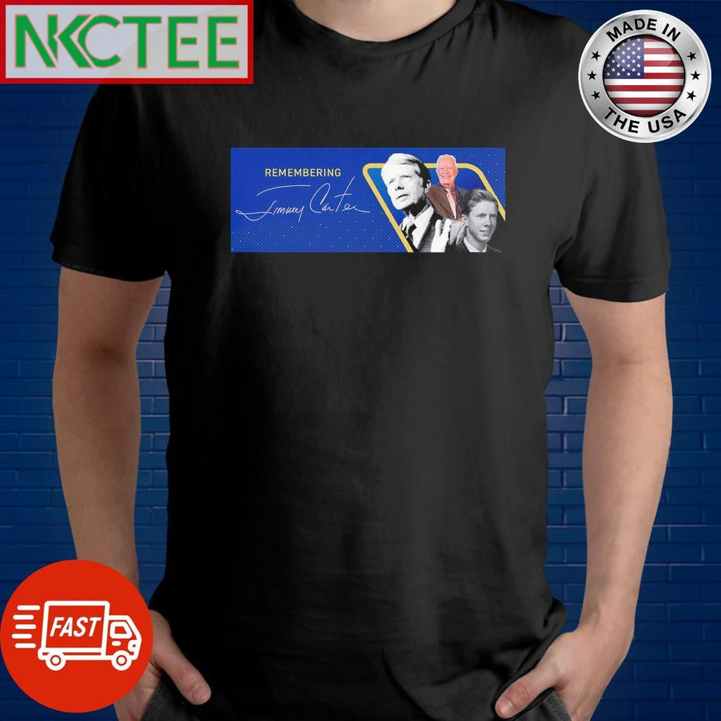 Premium Remembering Jimmy Carter signature shirt Unisex T-shirt, Sweatshirt, Hoodie, Long Sleeve Tee - T-Shirt, Sweatshirt, Hoodie
