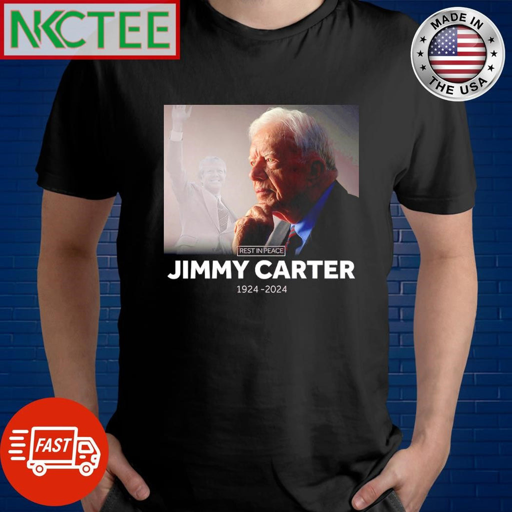 Premium Rest In Peace Jimmy Carter 1924 2024 shirt Unisex T-shirt, Sweatshirt, Hoodie, Long Sleeve Tee - T-Shirt, Sweatshirt, Hoodie