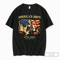 Premium Retro Abraham Lincoln Guitar 250 Years Of Freedom Americas 250th 1776 2026 T Shirts - T-Shirt, Sweatshirt, Hoodie