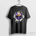 Ripped Chest Skull Deep Minnesota Vikings Till Grave T-Shirts, Hoodie, Sweatshirt - T-Shirt, Sweatshirt, Hoodie