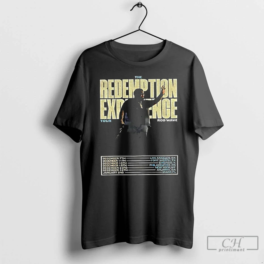 Rod Wave Redemption Experience World Tour 2025 T-Shirts, Hoodie, Sweatshirt - T-Shirt, Sweatshirt, Hoodie