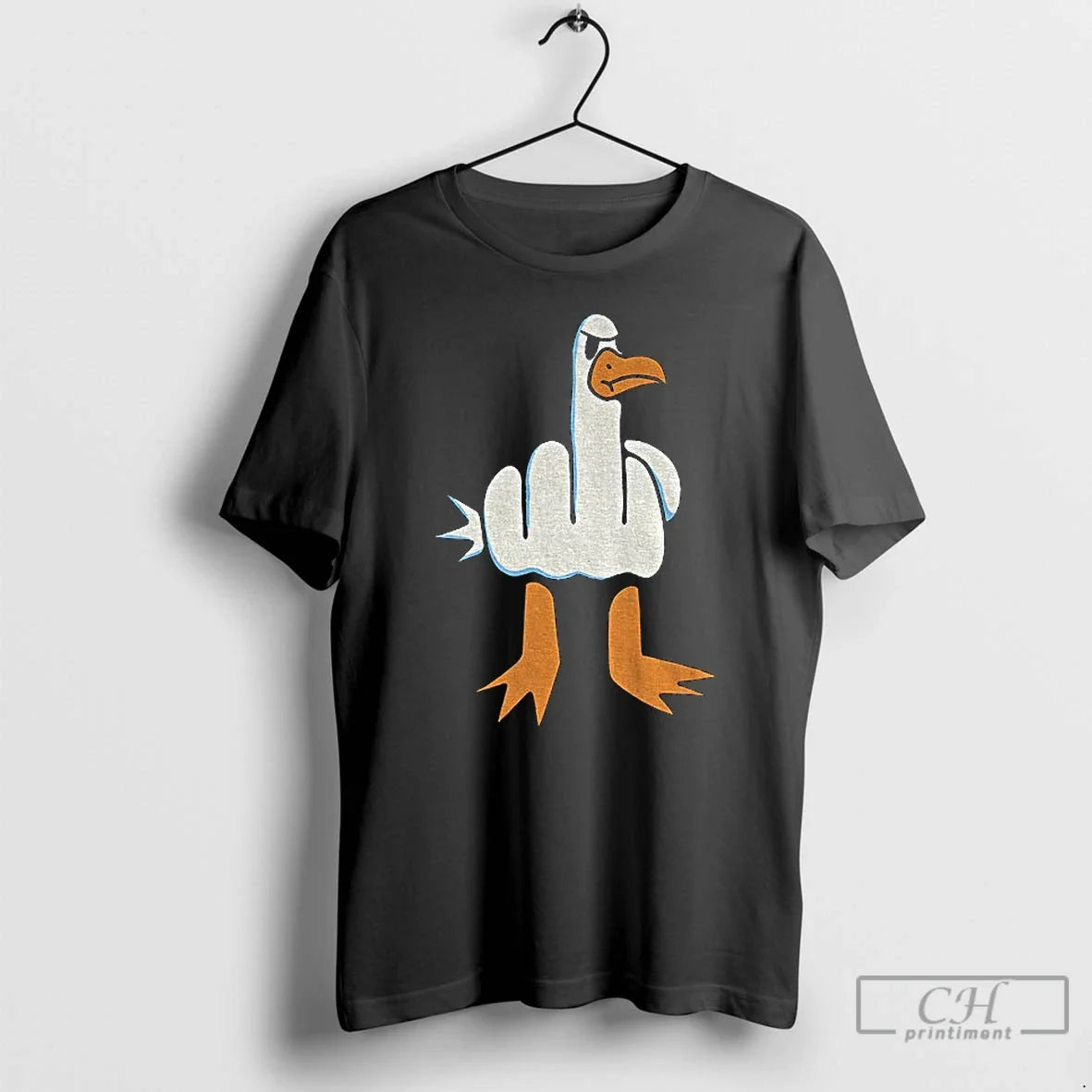 Rude Seagull Middle Finger Meme T-Shirts, Hoodie, Sweatshirt - T-Shirt, Sweatshirt, Hoodie