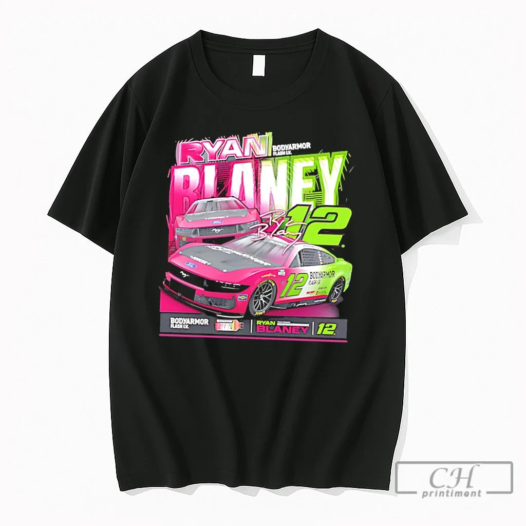 Premium Ryan Blaney Team Penske No 12 Body Armor Flash Iv Tee T Shirts Sweater Unisex T-shirt, Sweatshirt, Hoodie, Long Sleeve Tee - T-Shirt, Sweatshirt, Hoodie