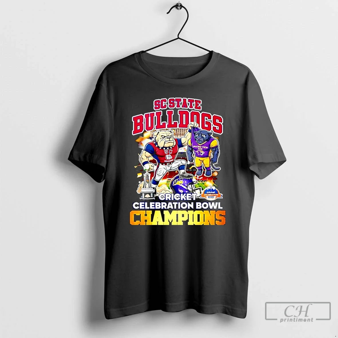 Sc State Bulldogs 2025 Cricket Celebration Bowl Champions Mascot T-Shirts, Hoodie, Sweatshirt - T-Shirt, Sweatshirt, Hoodie