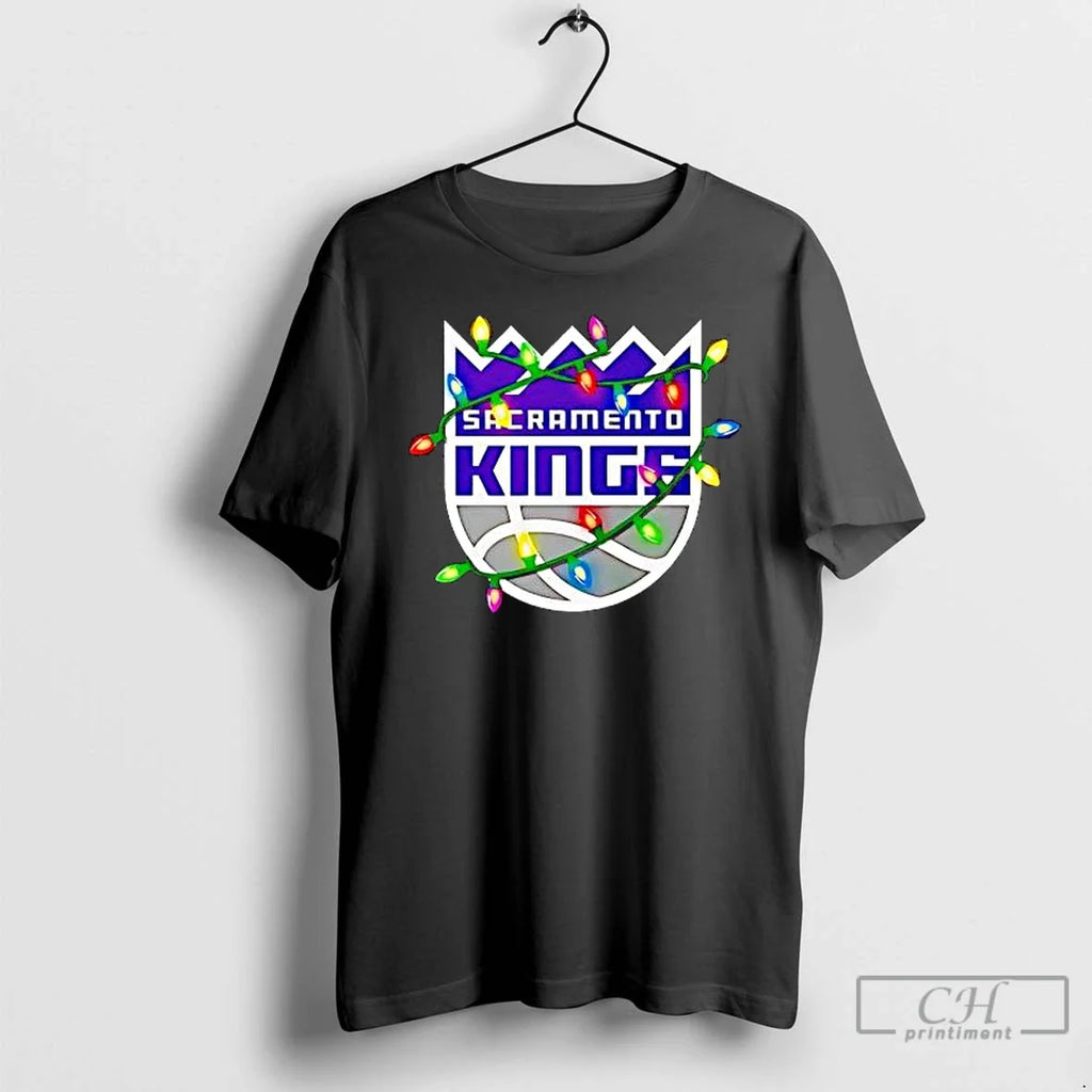 Sacramento Kings Logo Lights Merry T-Shirts, Hoodie, Sweatshirt - T-Shirt, Sweatshirt, Hoodie