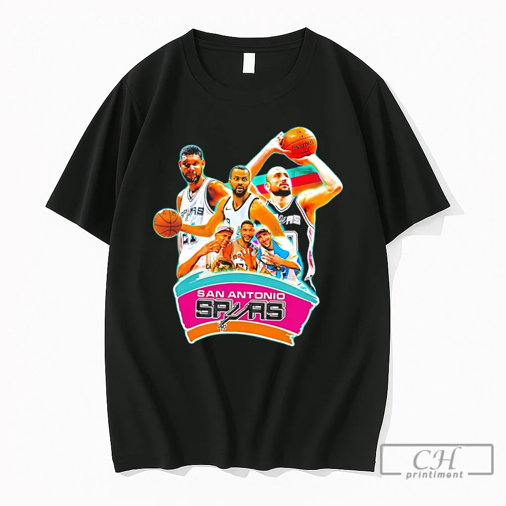 Premium San Antonio Spurs Team College Illustration 2026 Tee Unisex T-shirt, Sweatshirt, Hoodie, Long Sleeve Tee - T-Shirt, Sweatshirt, Hoodie