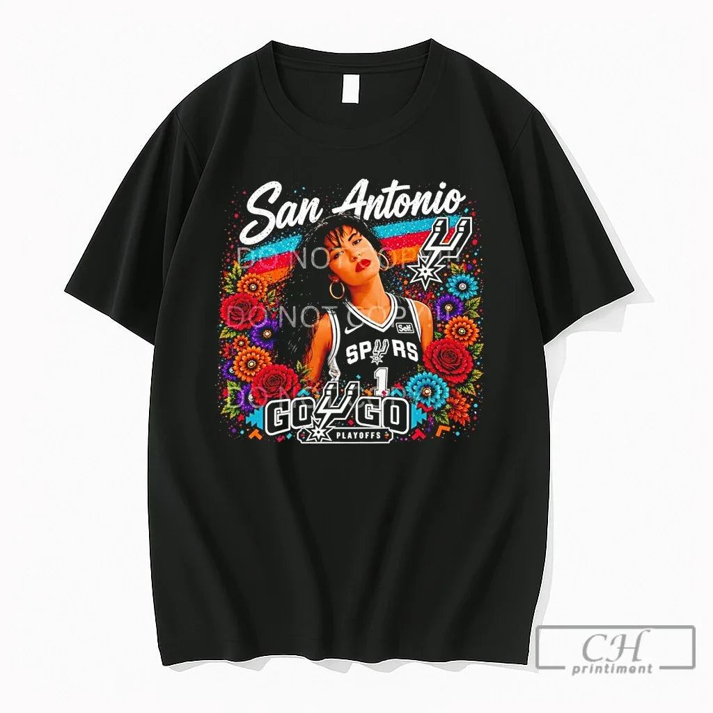 Premium Selena San Antonio Spurs Basketball Go Spurs Go Playoffs Floral 2026 T Shirts Sweater - T-Shirt, Sweatshirt, Hoodie