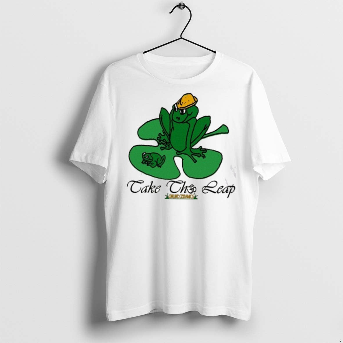 Premium Take The Leap Success Of A Frog Online Ceramics T Shirts Unisex T-shirt, Sweatshirt, Hoodie, Long Sleeve Tee - T-Shirt, Sweatshirt, Hoodie