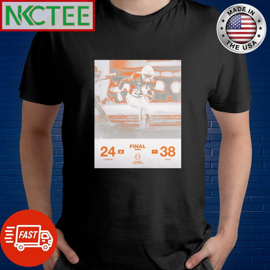 Premium Texas Longhorns football 38 24 Clemson Tigers shirt Unisex T-shirt, Sweatshirt, Hoodie, Long Sleeve Tee - T-Shirt, Sweatshirt, Hoodie
