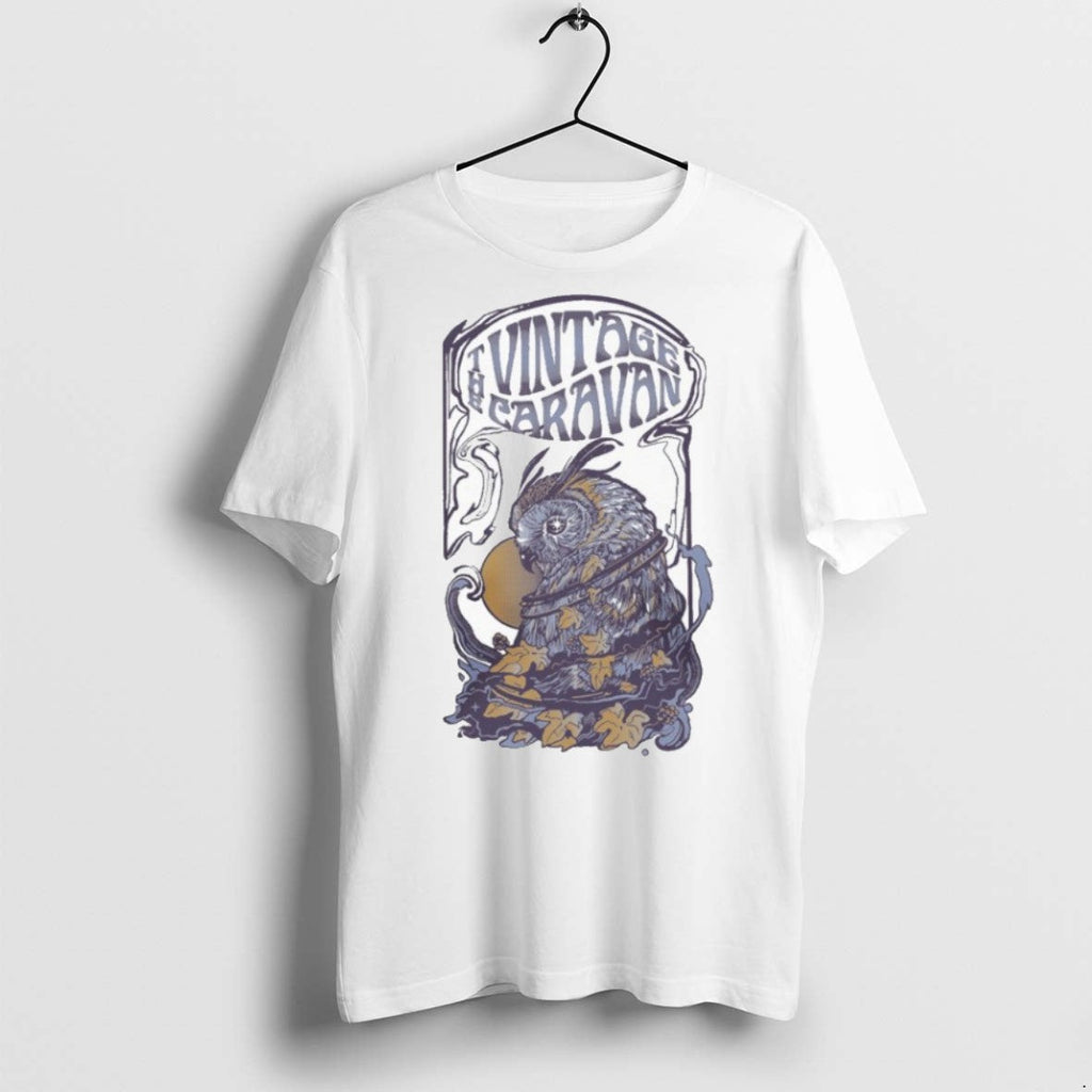 Premium The Vintage Caravan Owl T Shirts Unisex T-shirt, Sweatshirt, Hoodie, Long Sleeve Tee - T-Shirt, Sweatshirt, Hoodie