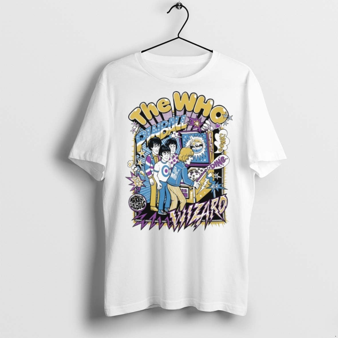 Premium The Who X Market Pinball Players Wizard T Shirts Unisex T-shirt, Sweatshirt, Hoodie, Long Sleeve Tee - T-Shirt, Sweatshirt, Hoodie