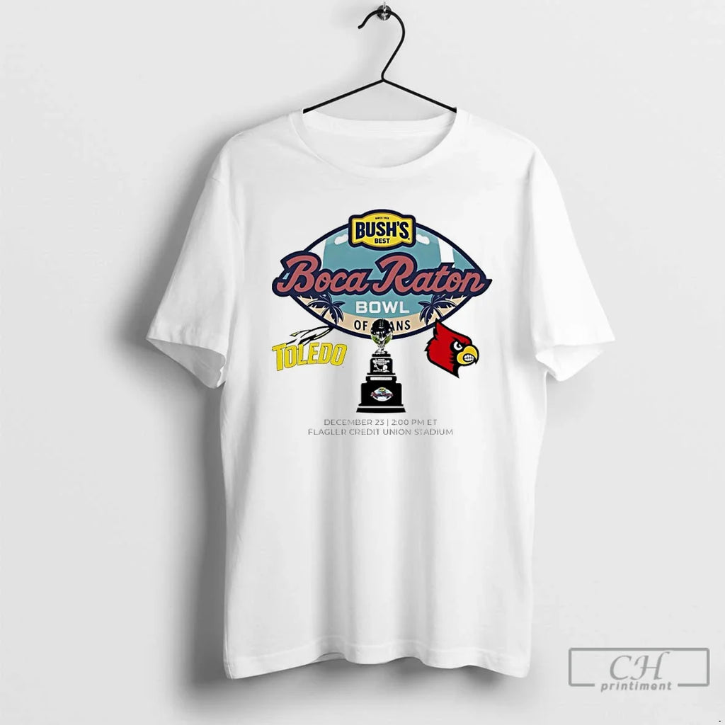 Toledo Rockets Vs Louisville Cardinals 2025 Boca Raton Bowl T-Shirts, Hoodie, Sweatshirt - T-Shirt, Sweatshirt, Hoodie