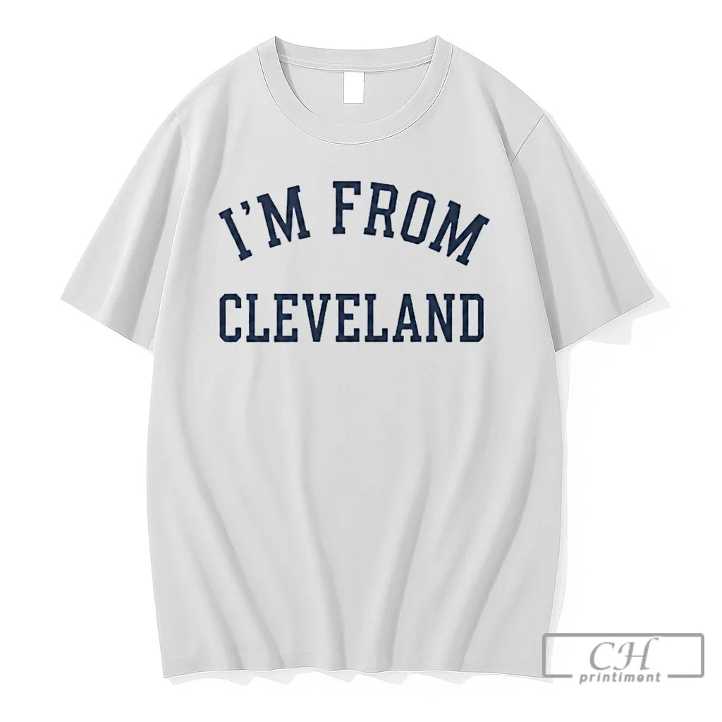 Premium Travis Kelce Im From Cleveland Unisex T-shirt, Sweatshirt, Hoodie, Long Sleeve Tee - T-Shirt, Sweatshirt, Hoodie