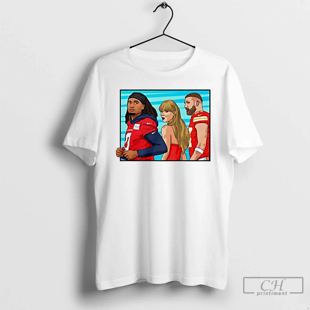 Travis Taylor Glanced Back Forth Cj Stroud Texans T-Shirts, Hoodie, Sweatshirt - T-Shirt, Sweatshirt, Hoodie