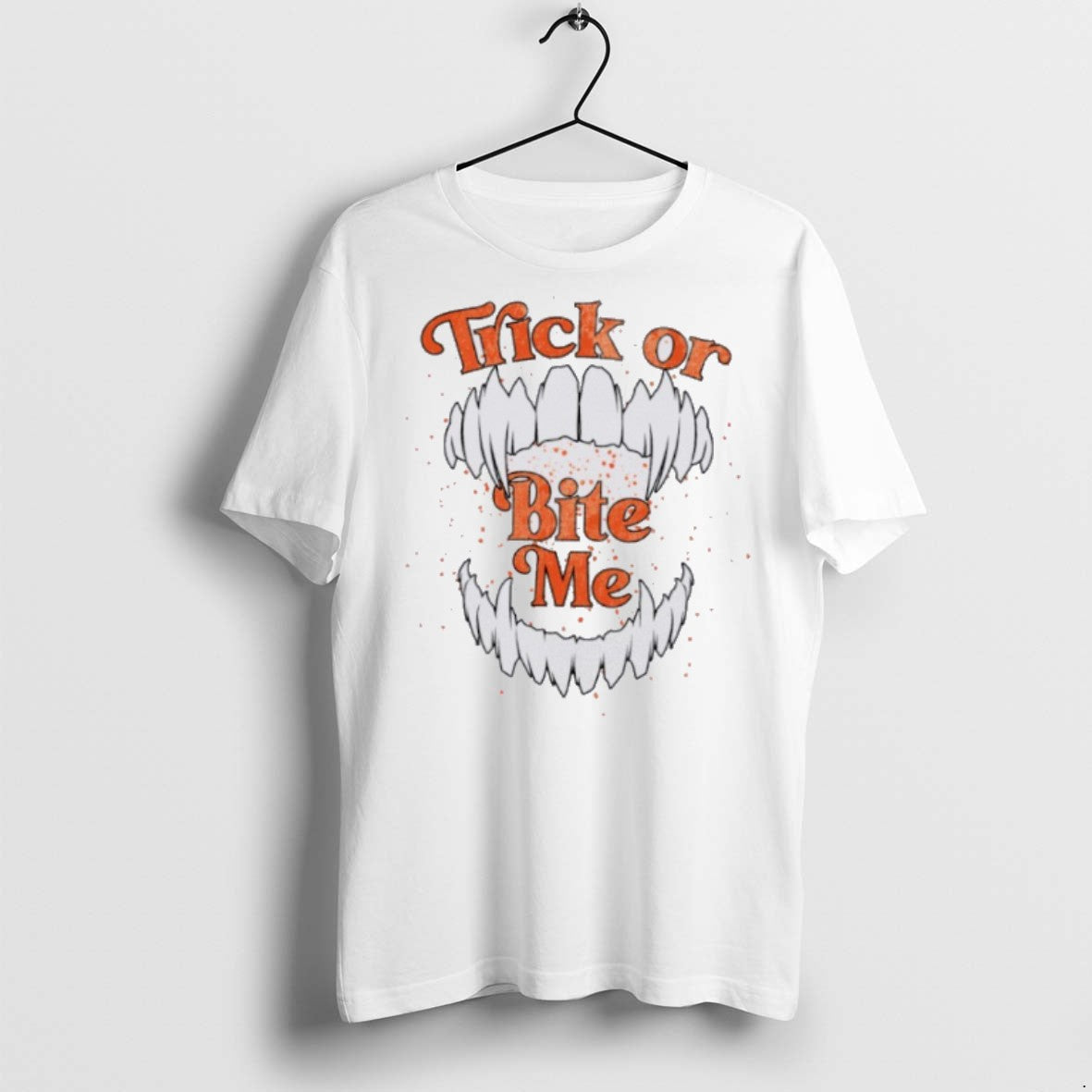 Premium Trick Or Bite Me Halloween T Shirts Unisex T-shirt, Sweatshirt, Hoodie, Long Sleeve Tee - T-Shirt, Sweatshirt, Hoodie