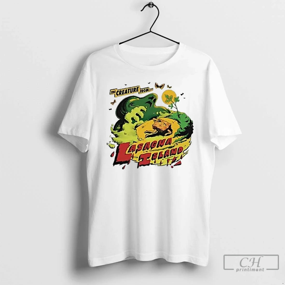 Premium Try Guys The Creature From Lasagna Island T Shirts Unisex T-shirt, Sweatshirt, Hoodie, Long Sleeve Tee - T-Shirt, Sweatshirt, Hoodie