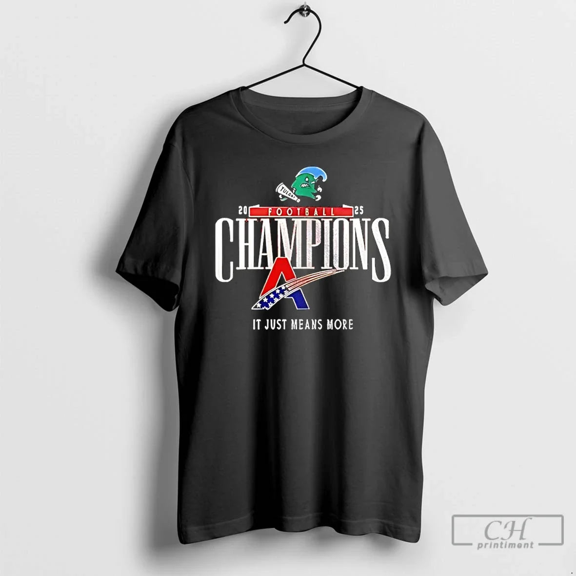 Tulane Green Wave American Conference Champions Just Means More Logo T-Shirts, Hoodie, Sweatshirt - T-Shirt, Sweatshirt, Hoodie