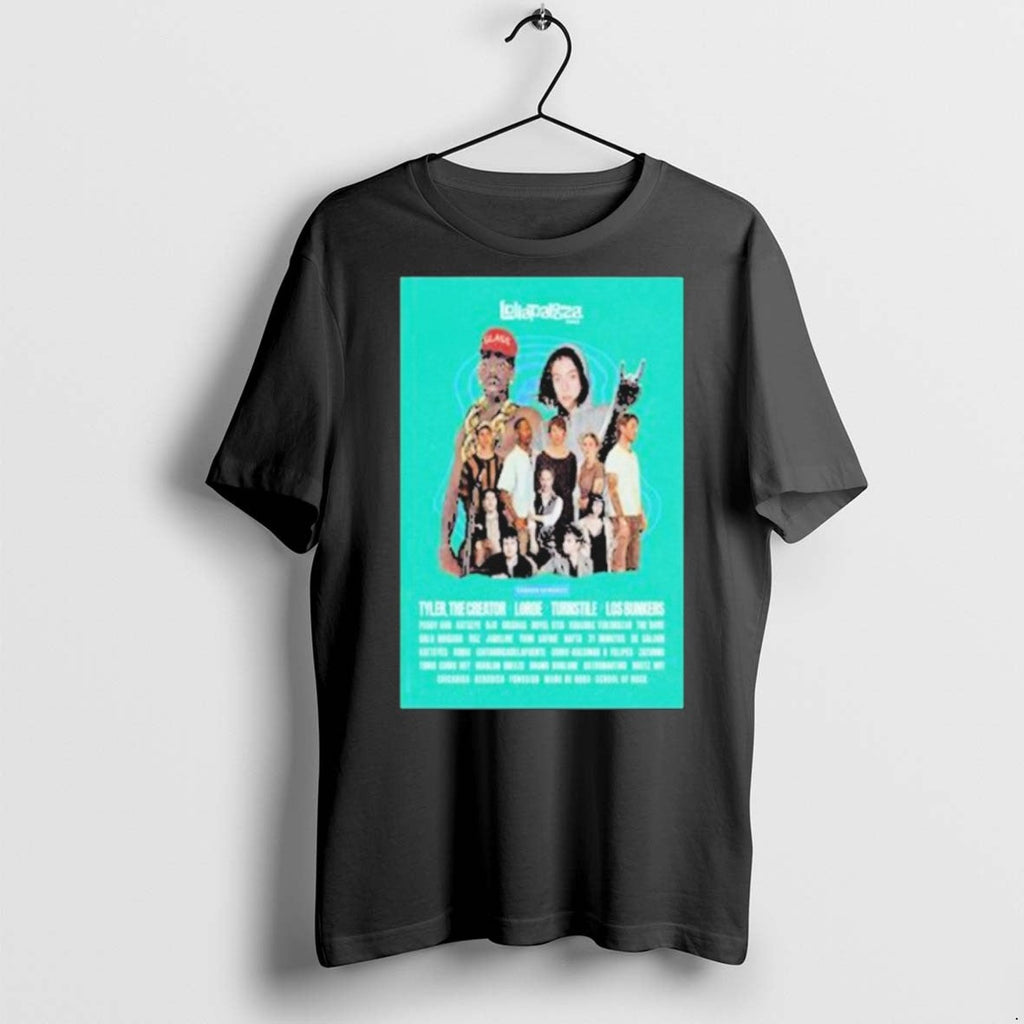 Premium Tyler The Creator Lorde Turnstile Los Bunkers Lollapalooza Chile March 14 2025 Event - T-Shirt, Sweatshirt, Hoodie