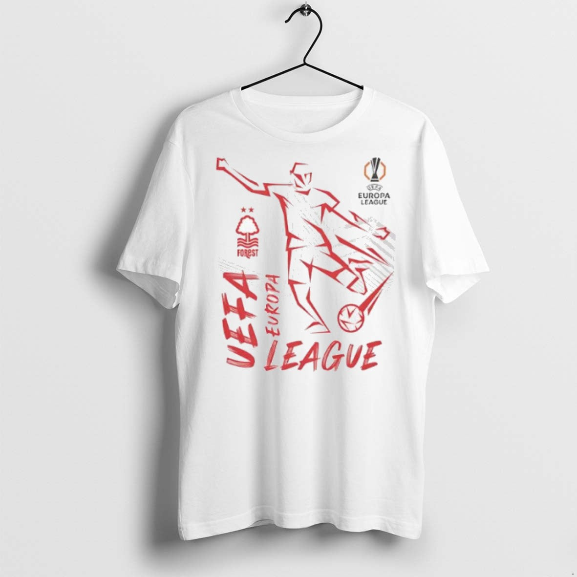 Premium Uefa Europa League Forest Player Logo T Shirts Unisex T-shirt, Sweatshirt, Hoodie, Long Sleeve Tee - T-Shirt, Sweatshirt, Hoodie