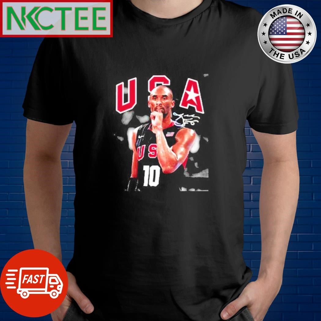 Premium USA number 10 basketball Kobe Bryant signature shirt Unisex T-shirt, Sweatshirt, Hoodie, Long Sleeve Tee - T-Shirt, Sweatshirt, Hoodie