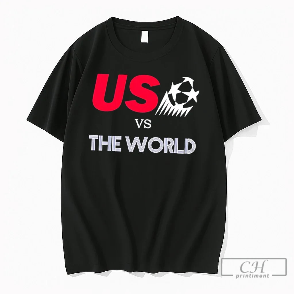 Premium Usa Vs The World 2026 Soccer Tee Unisex T-shirt, Sweatshirt, Hoodie, Long Sleeve Tee - T-Shirt, Sweatshirt, Hoodie