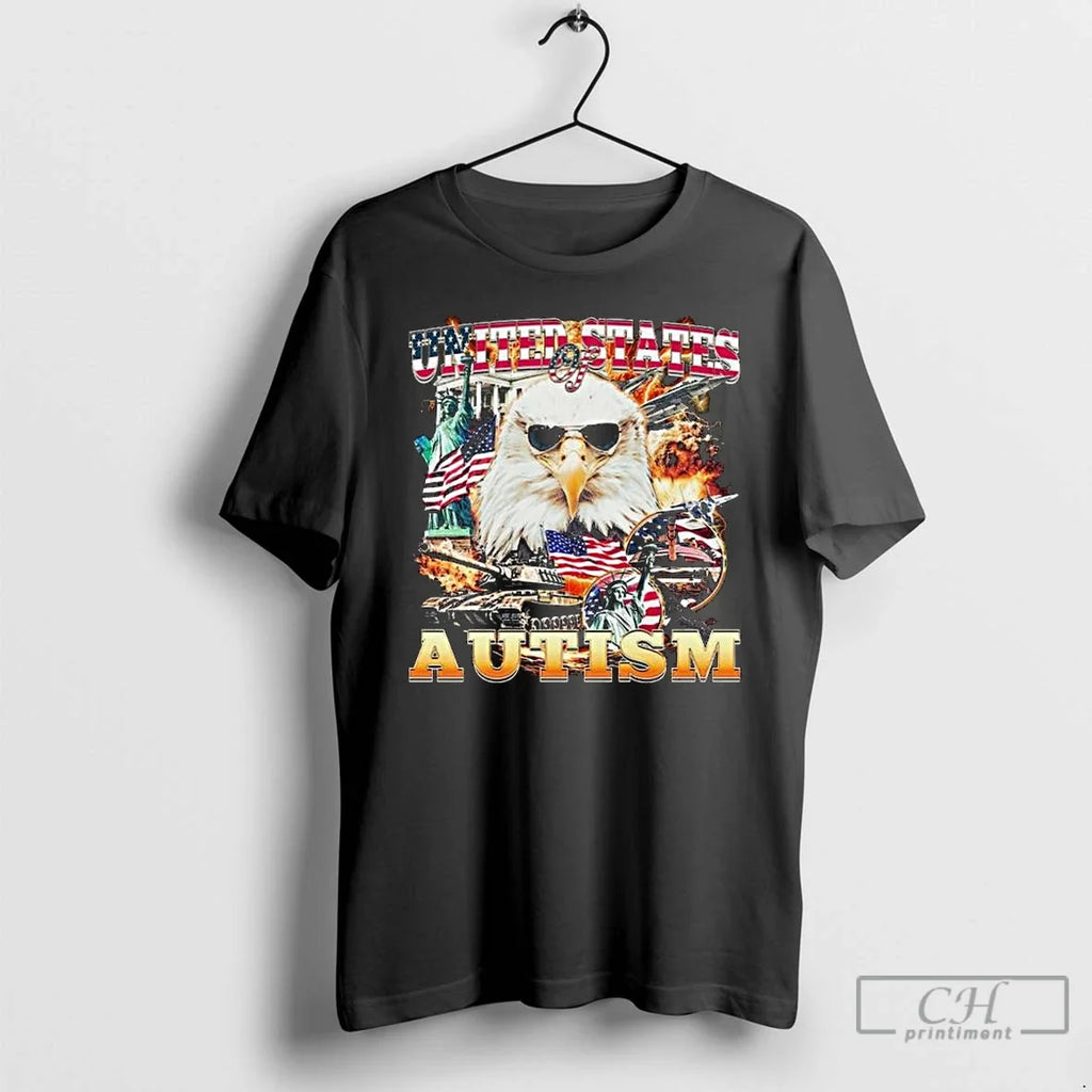 Premium United States Of Autism 2025 Long Sleve T Shirts Unisex T-shirt, Sweatshirt, Hoodie, Long Sleeve Tee - T-Shirt, Sweatshirt, Hoodie