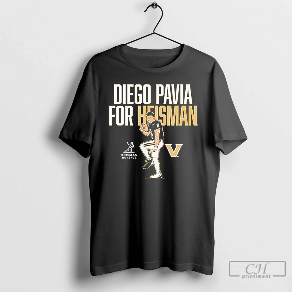 Vanderbilt Football Diego Pavia Heisman Statue Pose T-Shirts, Hoodie, Sweatshirt - T-Shirt, Sweatshirt, Hoodie
