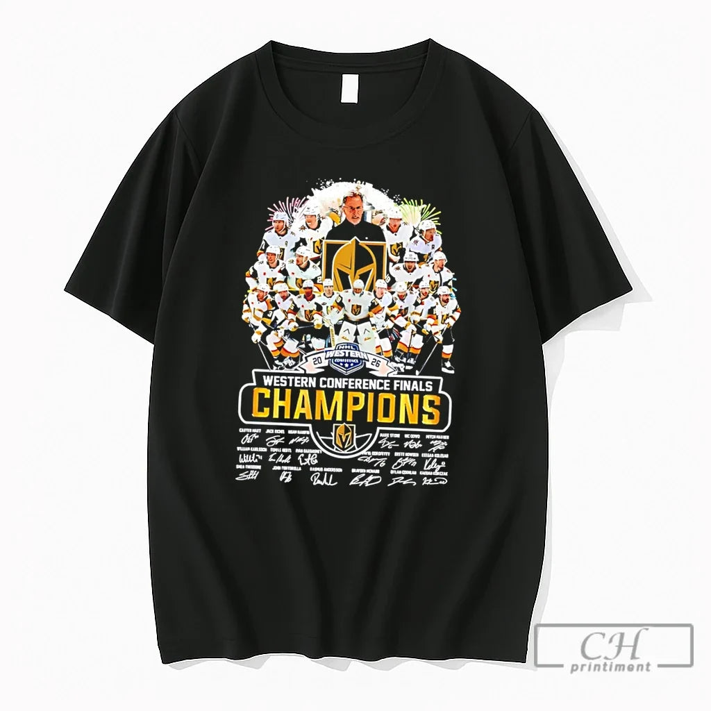 Premium Vegas Golden Knights 2026 Western Conference Champions Signature Tee Unisex T-shirt, Sweatshirt, Hoodie, Long Sleeve Tee - T-Shirt, Sweatshirt, Hoodie