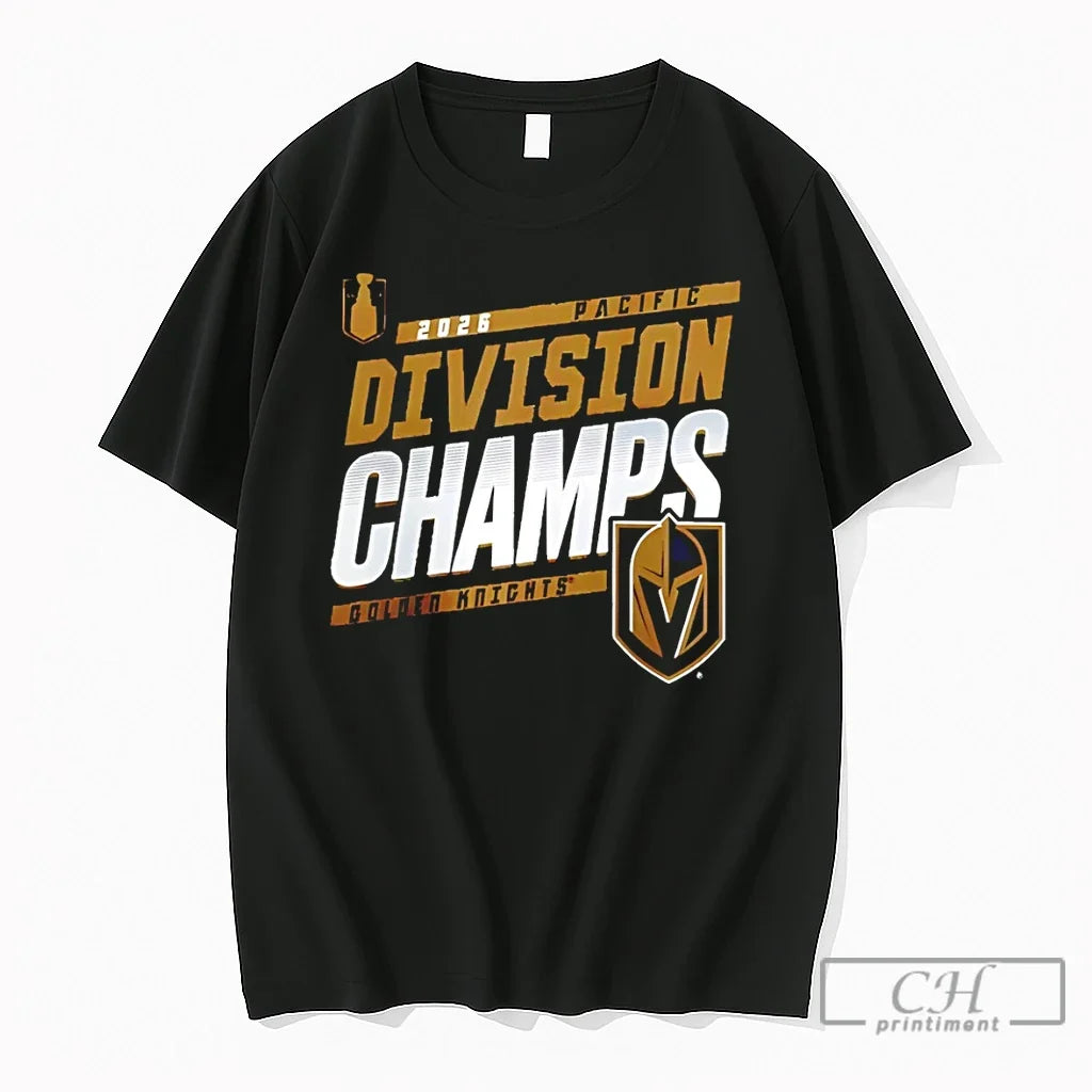 Premium Vegas Golden Knights Pacific Division Champs 2026 Unisex T-shirt, Sweatshirt, Hoodie, Long Sleeve Tee - T-Shirt, Sweatshirt, Hoodie