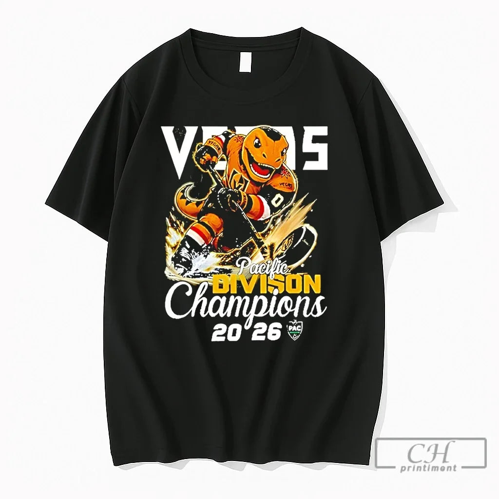 Premium Vegas Golden Knights Hockey Stanley Cup Pacific Division 2026 Unisex T-shirt, Sweatshirt, Hoodie, Long Sleeve Tee - T-Shirt, Sweatshirt, Hoodie