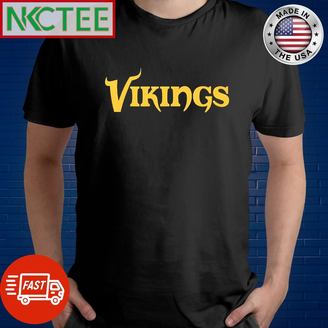 Premium Vikings text graphic 2025 shirt Unisex T-shirt, Sweatshirt, Hoodie, Long Sleeve Tee - T-Shirt, Sweatshirt, Hoodie